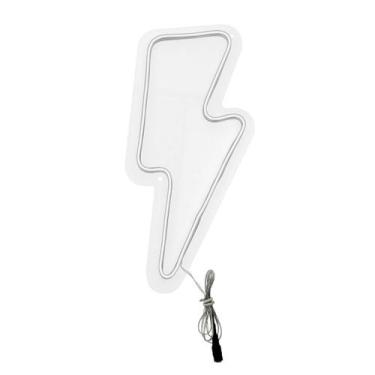 Imagem de Painel Luminoso Letreiro Criativo RAIO - Neon LED Branco - Trybo 