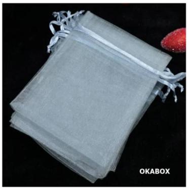 Imagem de 200 Saquinhos Tule Organza embalagem lembrancinhas 10X15 - Generic