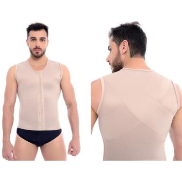 Imagem de Colete Pós Cirúrgico Masculino Ginecomastia Lipoaspiração Pós Operatór