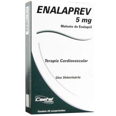Imagem de Enalaprev 5 mg Vasodilatador Cães Castel Pharma