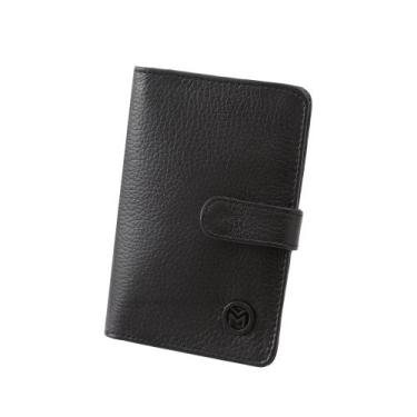 Imagem de Carteira Feminina Couro Legítimo Botão Rg Cartão Mariart 612, Couro, C