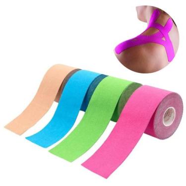 Imagem de Fita Kinesio Tape Bandagem Funcional Elástica Adesiva Sports - KINESIO