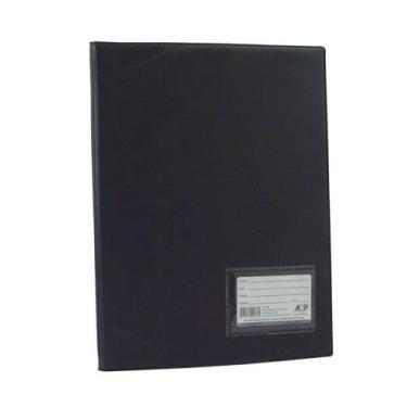 Imagem de Pasta Catálogo ofício fosca, 100 sacos finos, colchetes, preta - CARPA