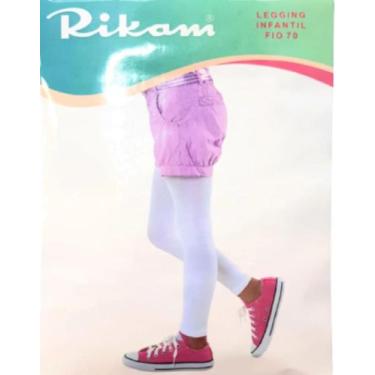 Imagem de Legging Infantil Fio 70 Rikam Sem Pé 4085, Preto, M