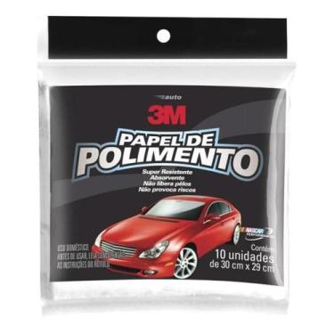 Imagem de Papel de polimento 10 folhas original 3m