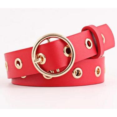 Imagem de Cinto Feminino Moda Fivela Dourado Fashion Acessórios Modelo MZS-2165 