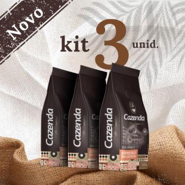 Imagem de Kit 3 Pacotes 500g ESPRESSO em Grãos - Cazenda