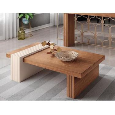 Imagem de Mesa de Centro Ambiente Luna Nature off White - HB Móveis - HB Moveis