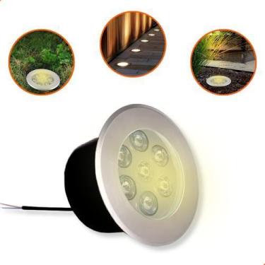 Imagem de Balizador De Solo Led Chão Jardim 7w Embutir Blindado - VLED, 6000k br
