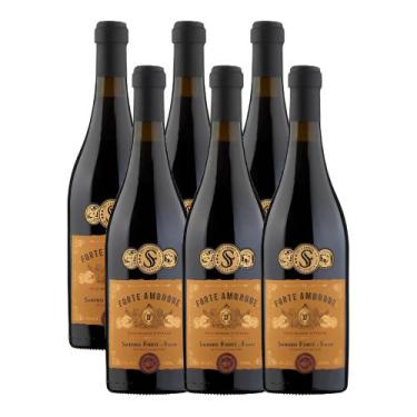 Imagem de Vinho Tinto Italiano Forte Ambrone Toscana Rosso 750ml 6 Und