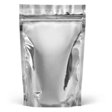 Imagem de 100 Sacos Stand Up Pouch Prata Fecho Zip Lock 17x24+4 - Evoluflex Emba