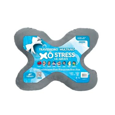 Imagem de Travesseiro Antistress Xo Stress Toque de Pluma – Grafite – Fibrasca