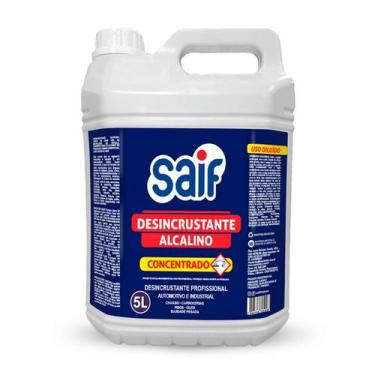 Imagem de Desincrustante Alcalino Concentrado Saif 5L, Desincrustante Líquido Pr