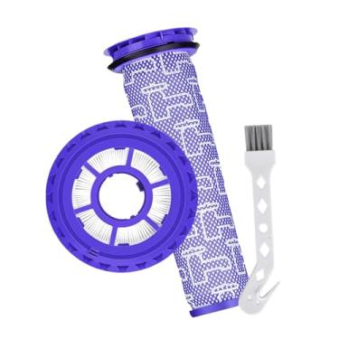 Imagem de 2 Pack Vacuum Filter Replacement Parts for Dyson DC41, DC65, DC66, UP13, UP20, UP30 Animal, Multi Floor & Ball Vacuum - 1 Post Filter & 1 Pre Filter With 1 Brush, Replaces Part # 920769-01 & 920640-01Q