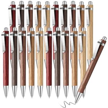 Imagem de Fumete 50 canetas de madeira de bambu agradecidas em branco com gravação a laser de 1 mm de tinta preta para escrita, material escolar para professores, estudantes, funcionários e colegas de trabalho