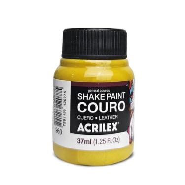 Imagem de tinta para tenis, couro, tecidos shake paint premium - acrilex, amarel
