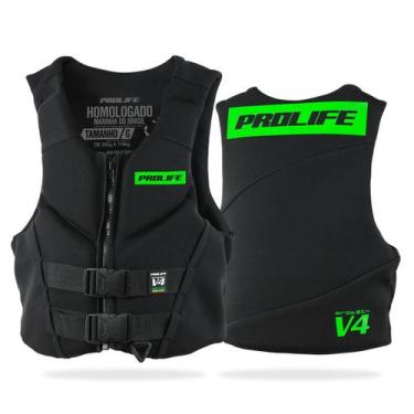 Imagem de Colete Salva Vidas Homologado Protech V4 - Prolife, Verde, EG (Acima d