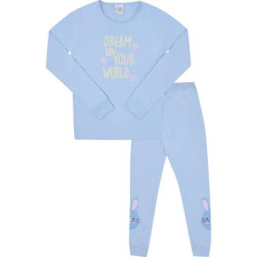 Imagem de Pijama Infantil Menina Good Night by Pulla Bulla Ref. 200517, Azul, 8