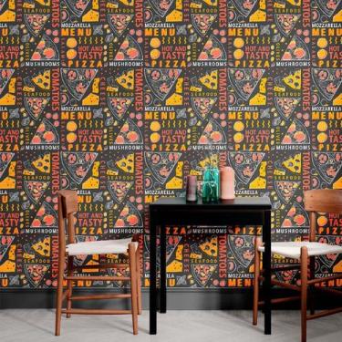 Imagem de Papel de Parede Adesivo Pizza Sabor N012071 0,58x2,5M - Adesivo BR