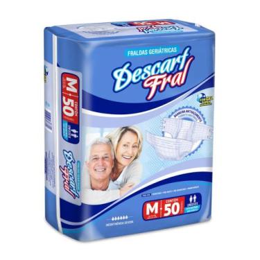 Imagem de Fralda Geriátrica Descart Fral Mega Tamanho M com 50 unidades