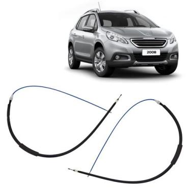 Imagem de Par Cabo Freio Mão Traseiro Peugeot 2008 Allure Griffe 2015 2016 2017 
