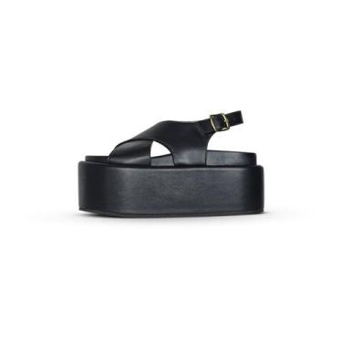 Imagem de Tamanco Sandália Plataforma Preto - Jessica Leal Shoes, Preto, 36