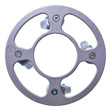 Imagem de Suporte P/ Vaso Em Alumínio 25cm Com Rodízio Até 135kg - Tecnofusi, Pr