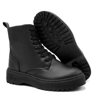 Imagem de Bota Feminina Coturno Tratorada Cano Médio Confortável - Navit Shoes, 