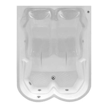 Imagem de Banheira Dupla Paraíso com hidro em acrílico - Brasil Banheiras, 1,80X