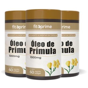 Imagem de Kit 3 Óleo De Prímula 1000mg 60 Cápsulas Fitoprime