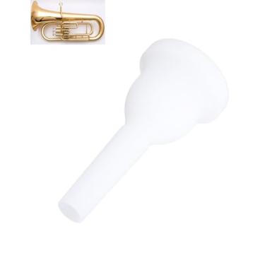 Imagem de Bocal Tuba, plástico ABS Mt‑20 Bocal Tuba 10 x 5 x 5 cm, substituição adequada para bocal de trombone de médio porte