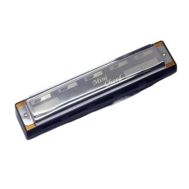 Imagem de Para Iniciantes harmônica 10 Buracos Mini Acorde Gaita Desempenho Profissional Sênior Instrumento Musical Metal Boca Órgão Acorde Harpas