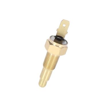 Imagem de Motoforti Interruptor universal do sensor de temperatura da ventoinha de arrefecimento do motor, 1/20.3 cm NPT 210 graus em 195 graus desligado, metal, tom de cobre, 1 peça