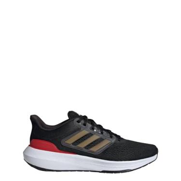 Imagem de adidas Tênis de corrida masculino Ultrabounce, Núcleo preto/dourado metálico/branco, 11.5