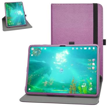 Imagem de MAMA MOUTH Capa giratória para OnePlus Pad 2, suporte rotativo de 360 graus com capa de padrão fofo para tablet OnePlus Pad 2 de 12,1 polegadas, roxo