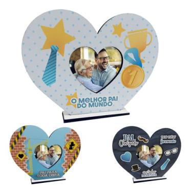 Imagem de Kit 20 Lembranças Dia Dos Pais Coração e Chaveiro - Parede Bonita, 2