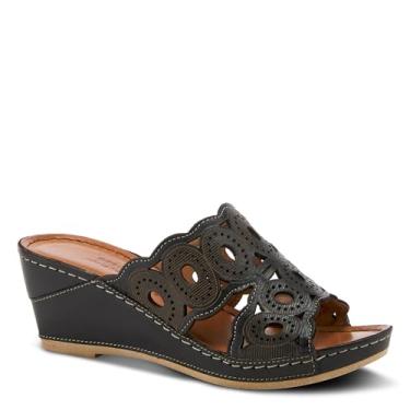 Imagem de Spring Step Sandália feminina Labarnas Slide, Preto, 6.5-7