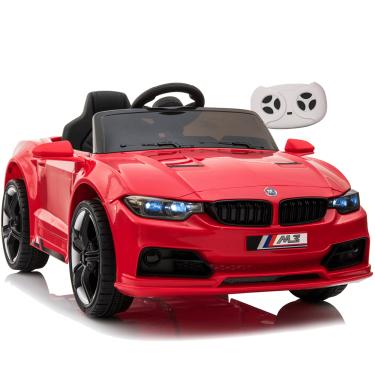 Imagem de Carro Eletrico Infantil BMW M3 Vermelho com Controle Remoto 12V