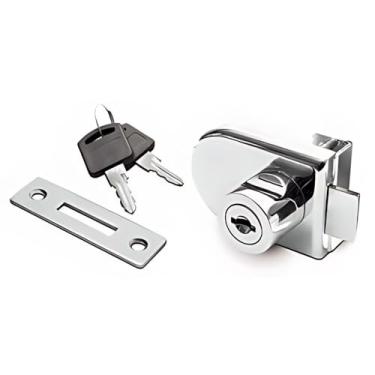 Imagem de 5 Unid Fechaduras Simples Vitrine Porta Vidro Rack Pressão