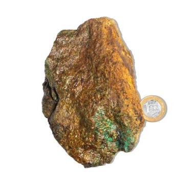 Imagem de 03 Malaquita Pedra Bruto Natural 700 a 800g 12 a 16cm Tipo C - Cristai