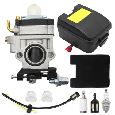 Imagem de laffoonparts Substituição de carburador para Walbro WYK-74 Kit de vela de ignição para Husqvarna 145BT, 5310044-30, caixa de filtro de ar, linha de combustível, substitui 110132179