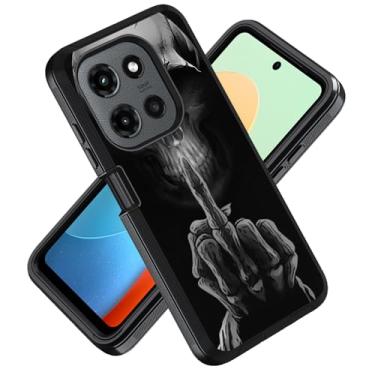 Imagem de ZXHSBROK Capa para celular Moto G Power 5G 2025, grau militar, resistente, 3 camadas, à prova de choque, capa protetora contra quedas para Motorola Moto G Power 5G 2025 6,8 polegadas, caveira de