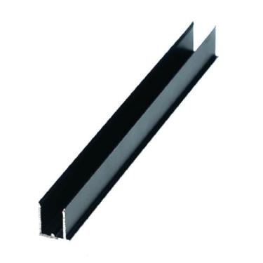 Imagem de Perfil U 6mm Preto - 2 uni de 3m cada (kit) - RM Policarbonatos e Aces