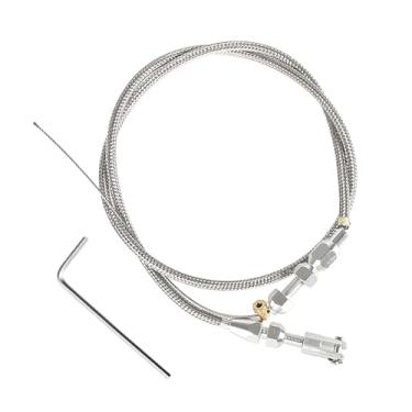 Imagem de Cabo de gás de acelerador de motor trançado de aço inoxidável adequado para motores Chevy LS1 4.8/5.3/6.0L 1999-2007