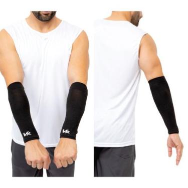 Imagem de Manguito Curto Light Kanxa Vôlei Ciclismo Esportivo, Preto, G/GG, Unis
