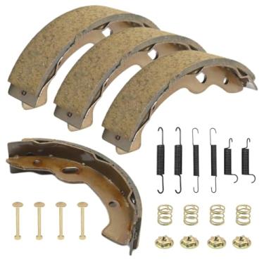 Imagem de Anxingo Kit de sapatos de freio para carrinho de golfe 27943G01, substituição para Yamaha G9 G14 G20 G21 G11 G28 G22, substituição para EZGO Cart Medalist TXT, substitui 70794G01 70795G01