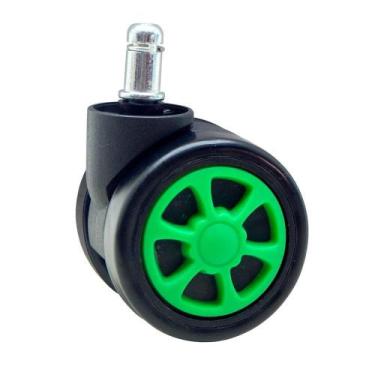 Imagem de Rodízio Preto e Verde para Cadeira Husky Gaming Storm, Blizzard, Hails