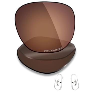 Imagem de Mryok + Lentes de reposição polarizadas e peças de nariz para Ray-Ban New Clubmaster RB4416 53 mm - Marrom bronze