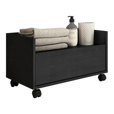 Imagem de Gabinete Armário Banheiro 80 Cm com Rodízios