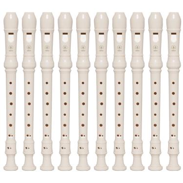 Imagem de Kit 10 Flautas Doce Soprano Barroca Em C YRS-24B Yamaha